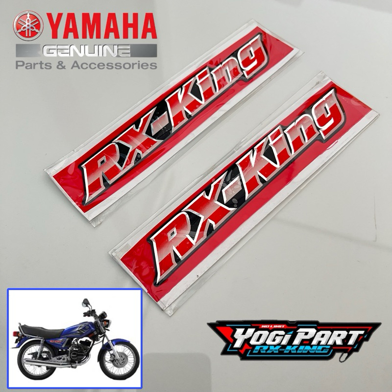 EMBLEM LOGO COVER AKI RXKING RX KING BIRU 2004 ORIGINAL LOSPEK