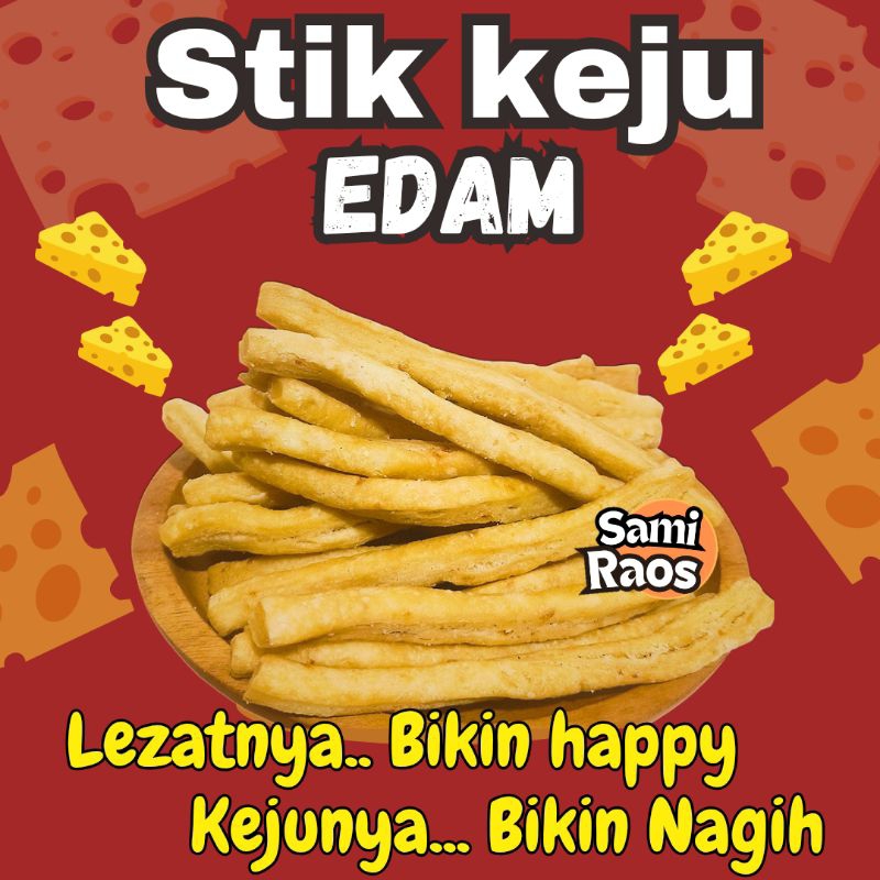 

STIK KEJU EDAM KEMASAN 500GR STIK EDAM SAMI RAOS