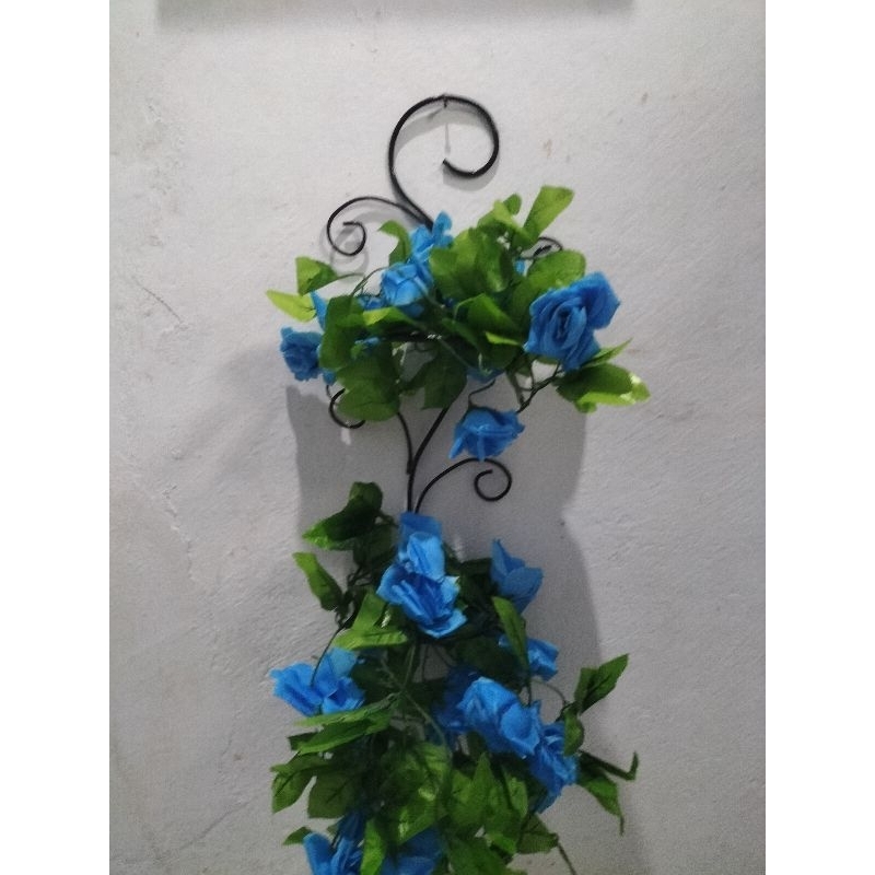 TEMPAT POT BUNGA TEMPEL DINDING 2 TINGKAT, POT BUNGA