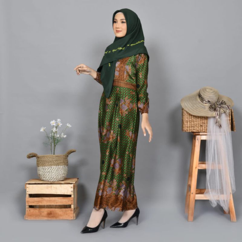 GAMIS BATIK MUSLIMAT NU SERAGAM MUSLIMAT NU BATIK MUSLIMAT NU BAHAN SUTRA
