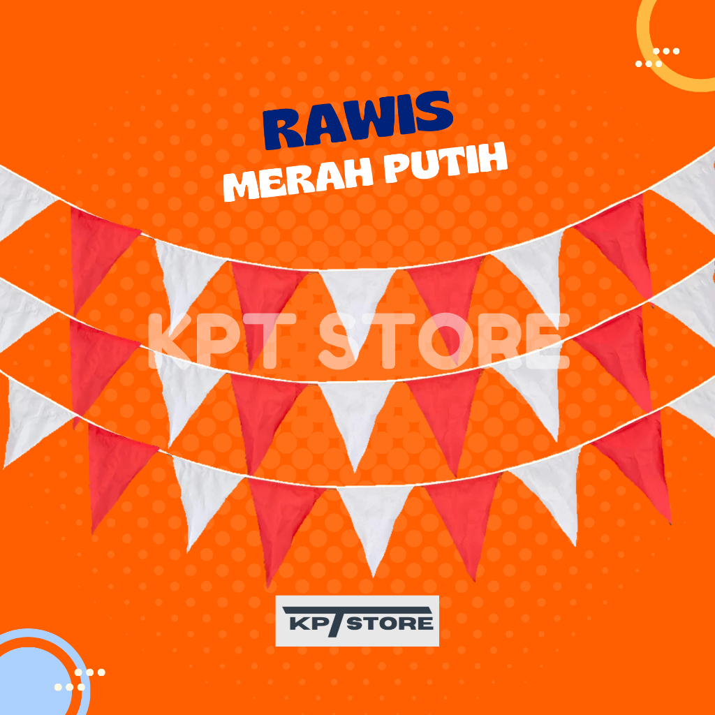 BENDERA SEGITIGA RAWIS DEKORASI AGUSTUSAN