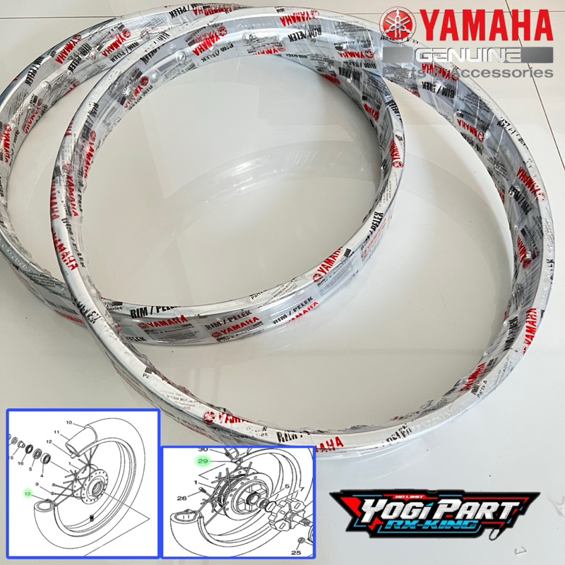 VELG DID RING 18 18×160 RX KING RXK RXS ORIGINAL YAMAHA 94416-18825