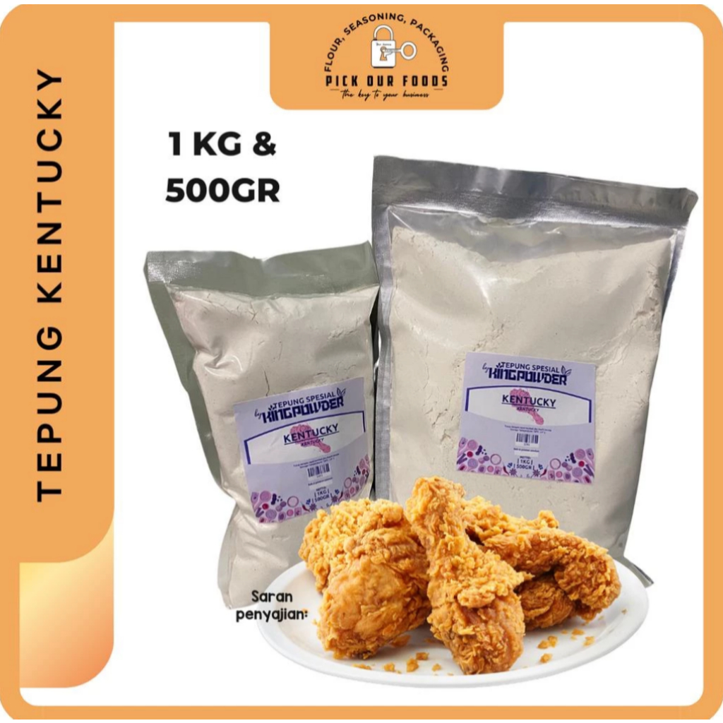 

Tepung Kentucky / Tepung Fried Chicken / Tepung Crispy / Tepung Serbaguna