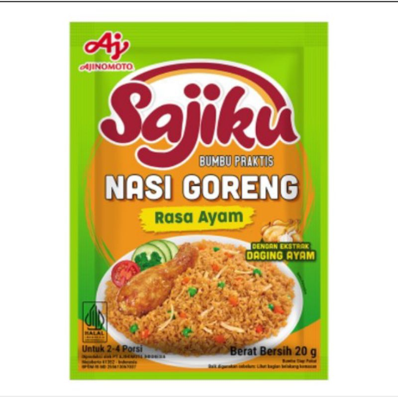 

Ajinomoto Bumbu Nasi Goreng Rasa Ayam Renteng 10x20 gr