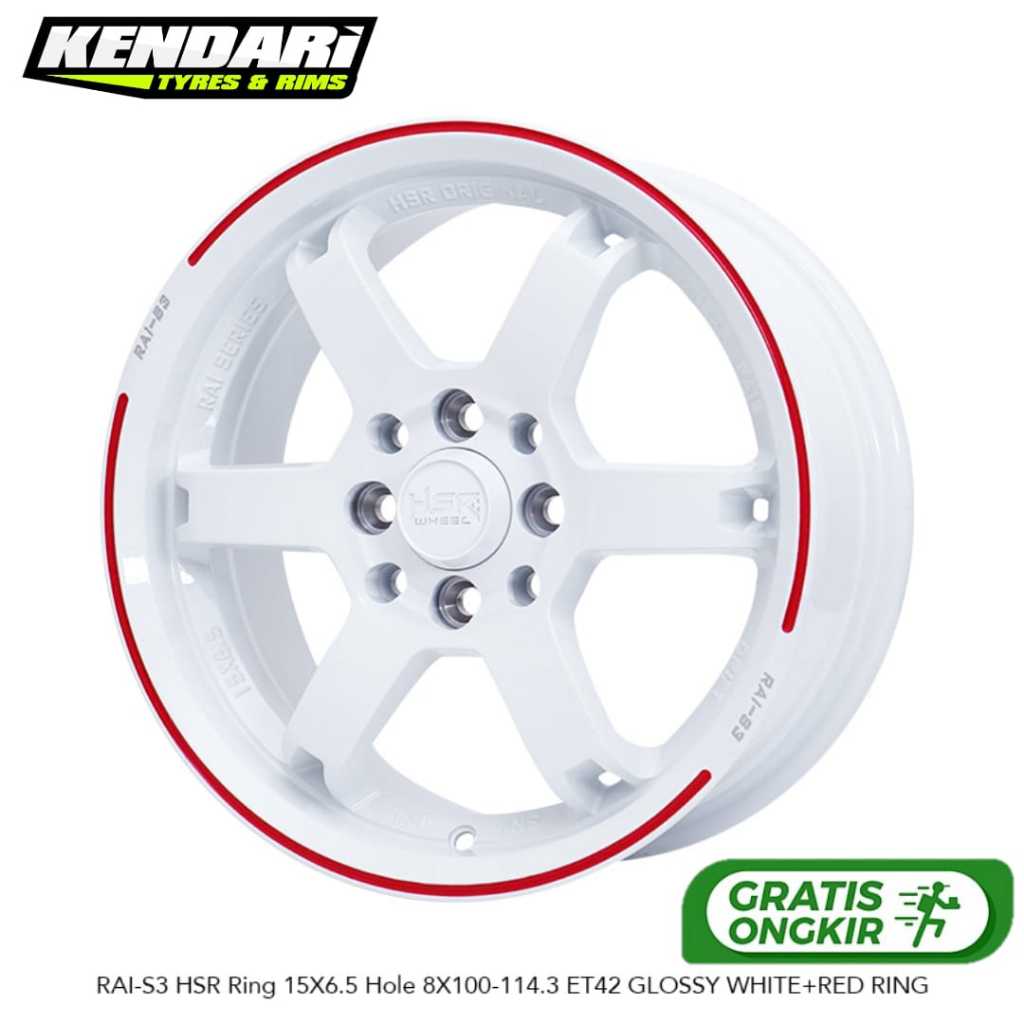 Velg HSR RAI S3 Ring 15 Untuk Mobil Ignis Brio Avanza Livina R15