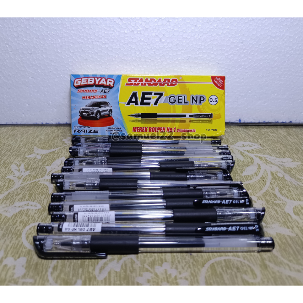 

Pulpen Standard AE7 Gel NP 0.5 Tinta Hitam / Biru / Merah