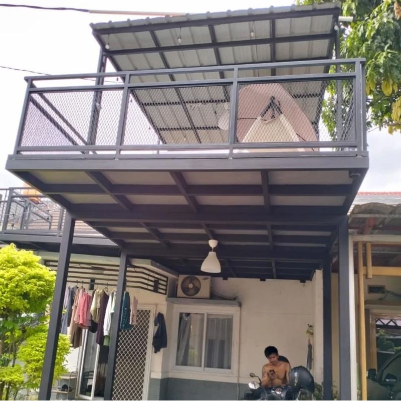 dak kalsifloor besi mezzanine outdoor custom ukuran