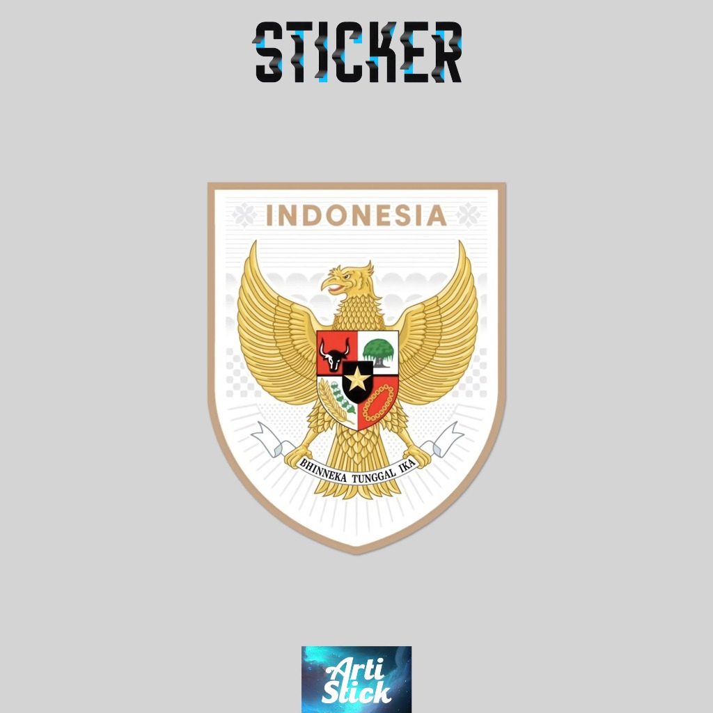 

Sticker EMBLEM TIMNAS GARUDA BARU | Vinyl Laminasi anti air | ArtiStick Merch