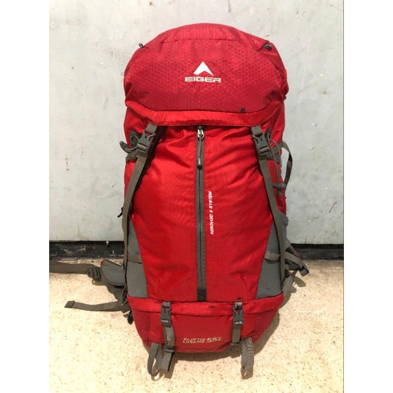 TAS SECOND EIGER ELIPTIC LUNARIS 55 L FISIK 85 % LENGKAP