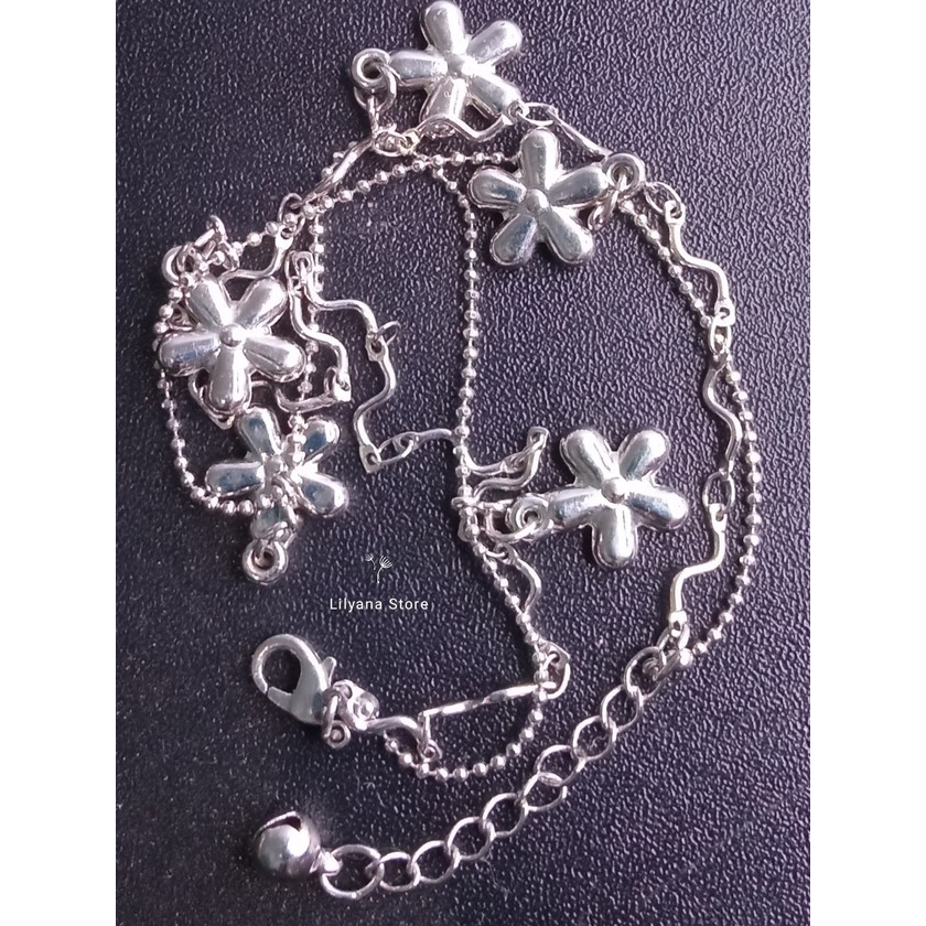 Gelang Bunga Platinum Preloved