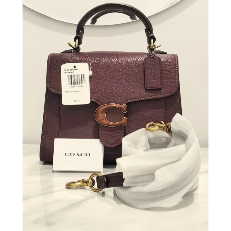 Coach Tabby Top Handle Wine 100% ORIGINAL