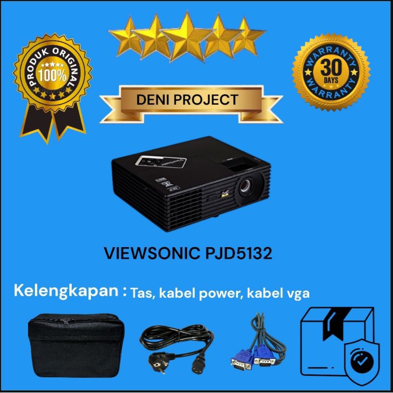 Viewsonic pjd5132 Proyektor Second/bekas normal