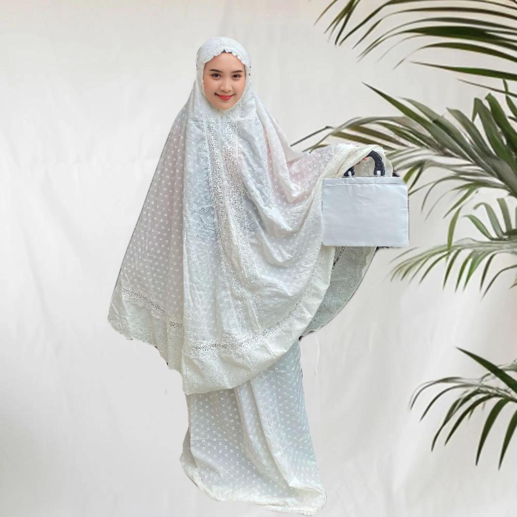 MUKENA BORDIR RENDA - MUKENA DEWASA