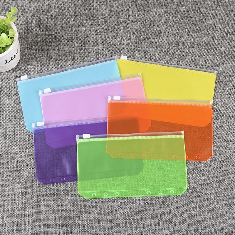 

Zipper Pocket Binder Divider A7/A6/A5 6 Ring zipper ziplocker fullcolor binder— Hibio Present