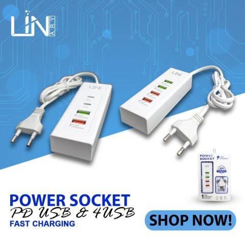 POWER SOCKET LINARY 4USB | POWER SOCKET LINARY PD C TO C