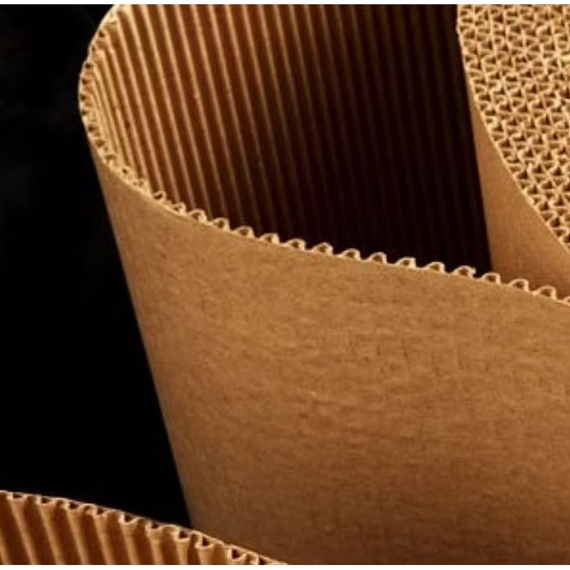

1 roll Single face bflute roll gulungan roll tinggi 160cm panjang 35-37m berat 20 kg kardus dus karton gulungan corrugated