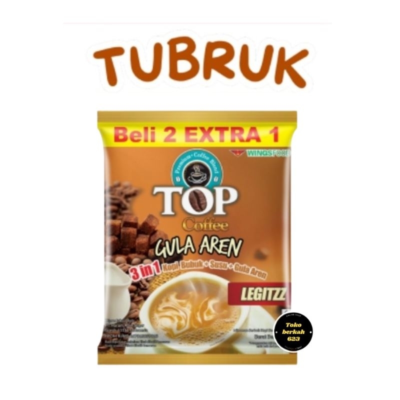 

Top Coffee Gula Aren Tubruk ( 1 Renceng Isi 15 Sachet )
