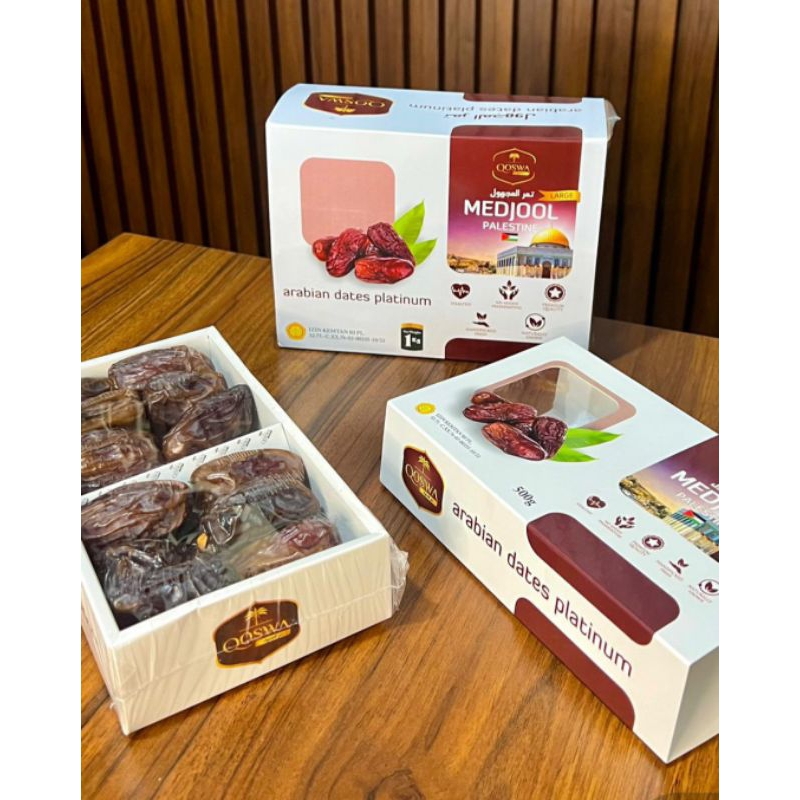 

Kurma Medjol Qoswa 500gr Arabian Dates Platinum