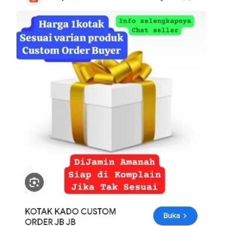 

RICA ASLI CUSTOM ORDER BOX KOTAK KADO HITAM ASLI ORI PESANAN CUSTOMER Mbak RICAL