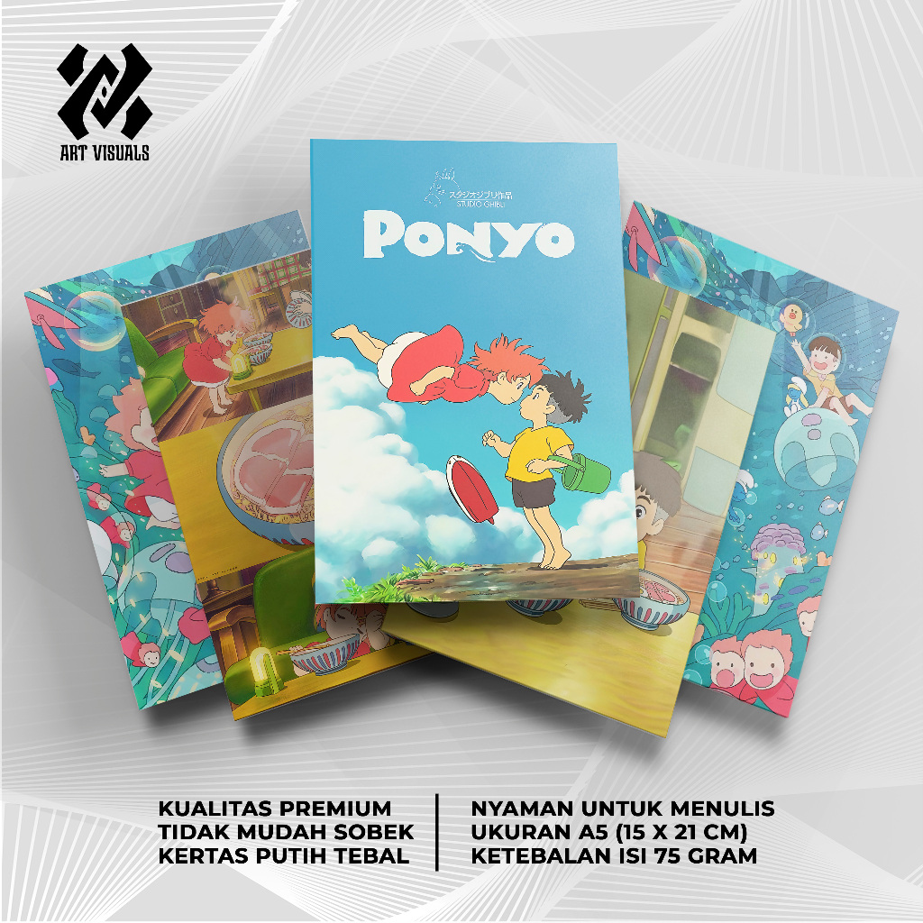 

Buku Tulis Custom Tema Anime Ponyo Terlengkap Termurah Model Bebas Pilih Foto / Buku Tulis Sekolah / Buku Catatan