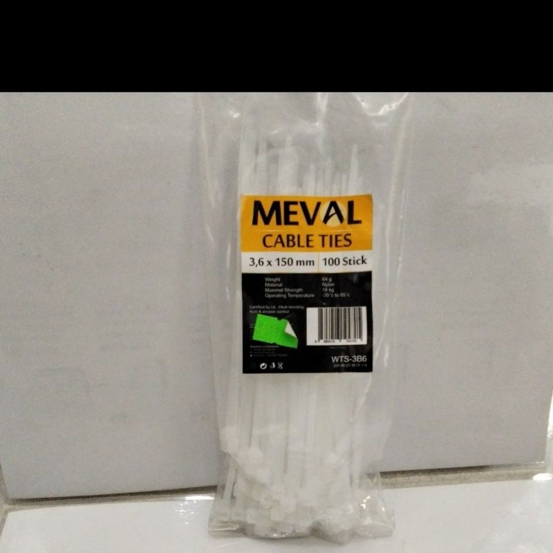 

MEVAL CABLE TIES KABEL TIS KABEL TIES 3,6 X 150 MM