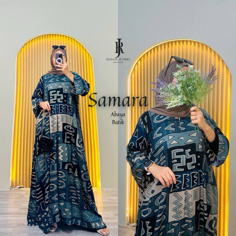 Abaya Samara Jumbo LD 130 Rayon Premium Resleting Depan - Abaya Mewahp