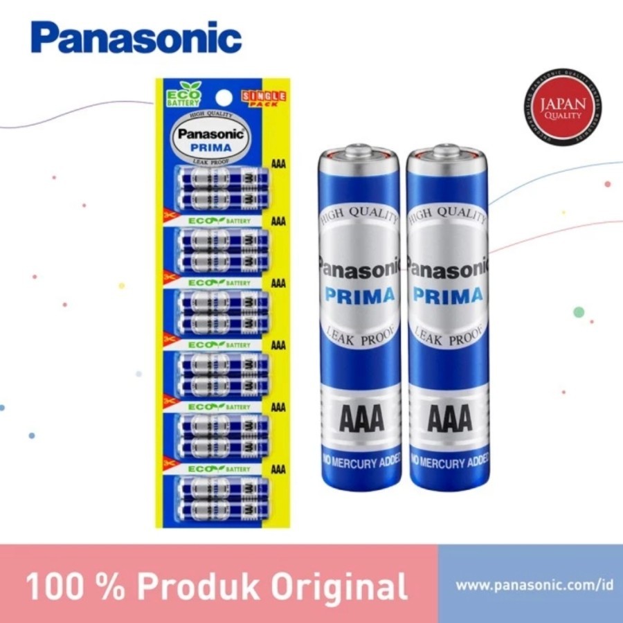 Panasonic Baterai Prima AAA / Baterai Panasonic A3 Isi 2