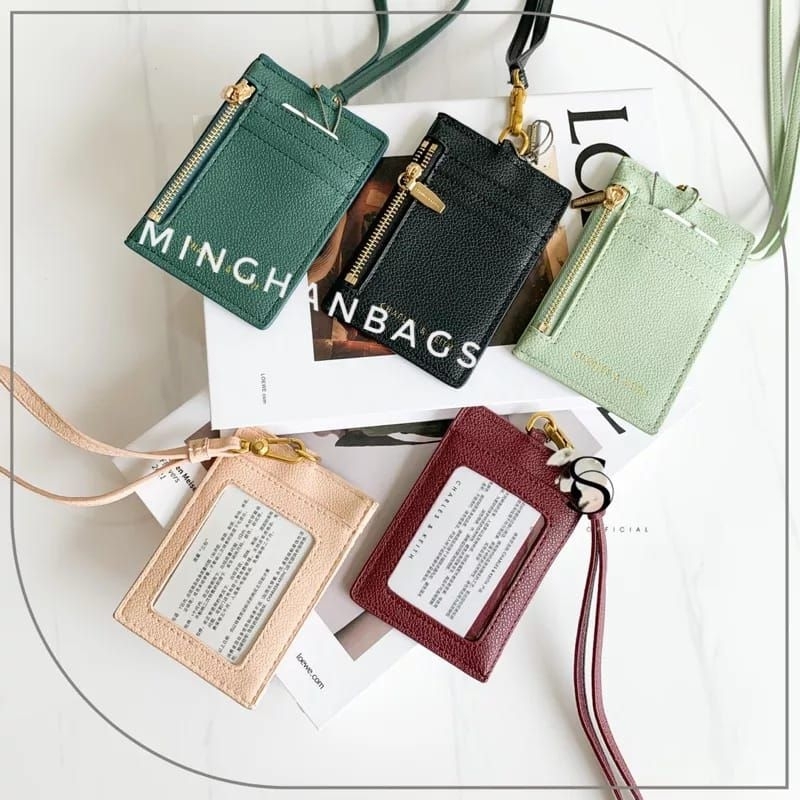 

ID CARD | NAME TAG Slide Zip CardHolder Lanyard Dompet Kartu - 1105
