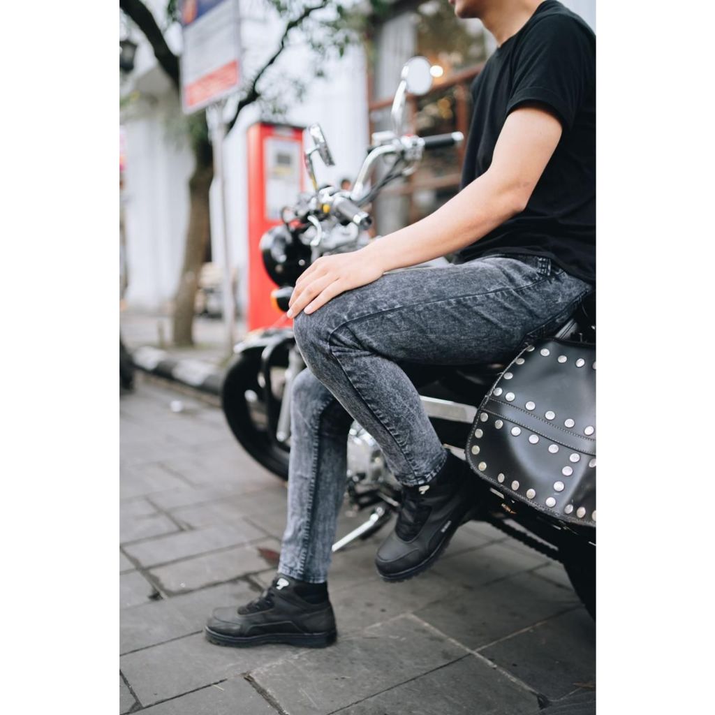 Curve - Celana Jeans Pria Snow Grey Dan Snow Acid Soft Celana Panjang Snow Polos Jeans Premium