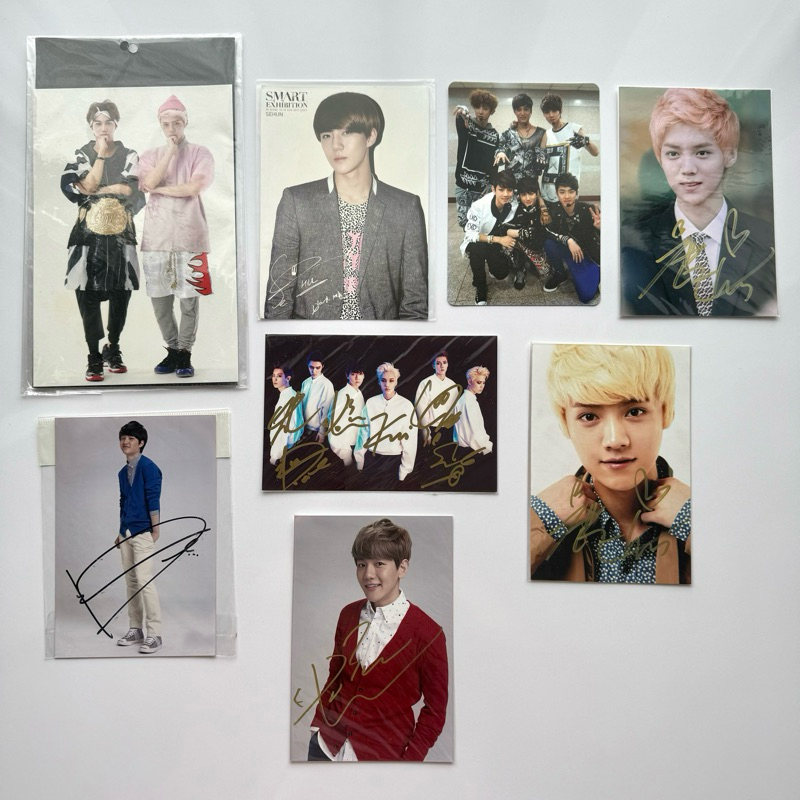 Official EXO Merchandise ; PC Photocard EXO K MAMA Group, Postcard Sehun SMart Exhibition, Postcard 