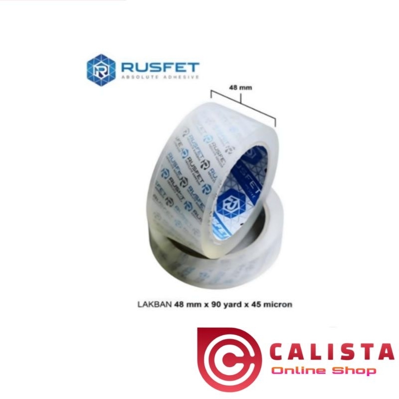 

Lakban Rusfet 90 Yard Transparan