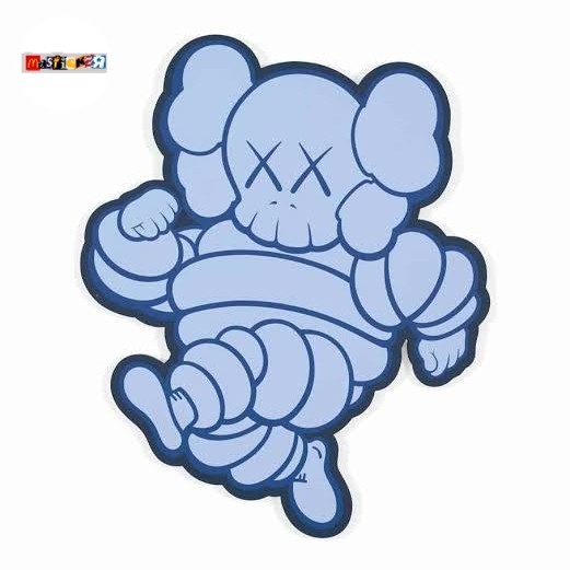 

sticker Kaws Chums running man logo diecut stiker