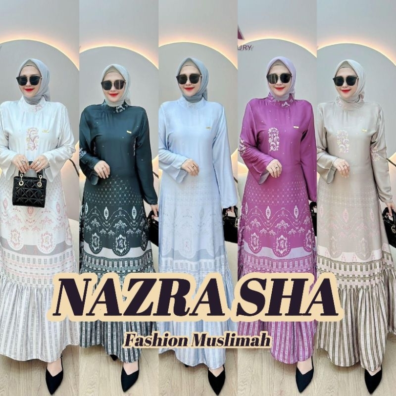 (p1) HMF TRINA 2  Baju Dress Gamis Wanita Muslimah Trina Vol 2 by HMF Collection. Nazra Sha