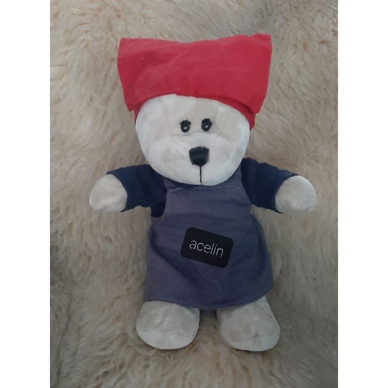 Teddy Starbucks Bearista Singapore Girl Ukuran -+32cm
