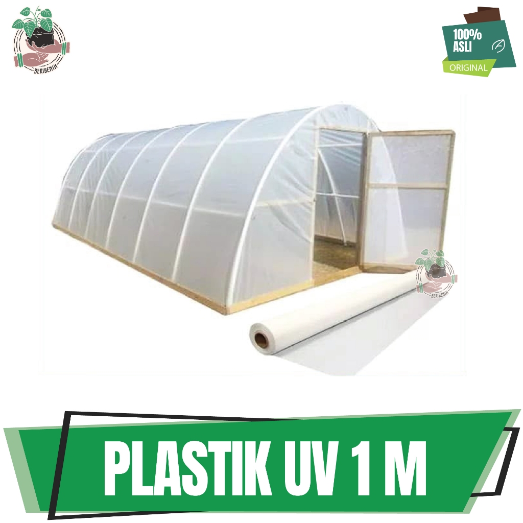 Plastik UV Atap Green House Tanaman Hidroponik Lebar 3 Meter Kualitas Plastik Tebal Warna Putih Susu