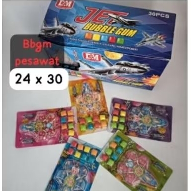 

Permen bubble gum jet isi 30pcs