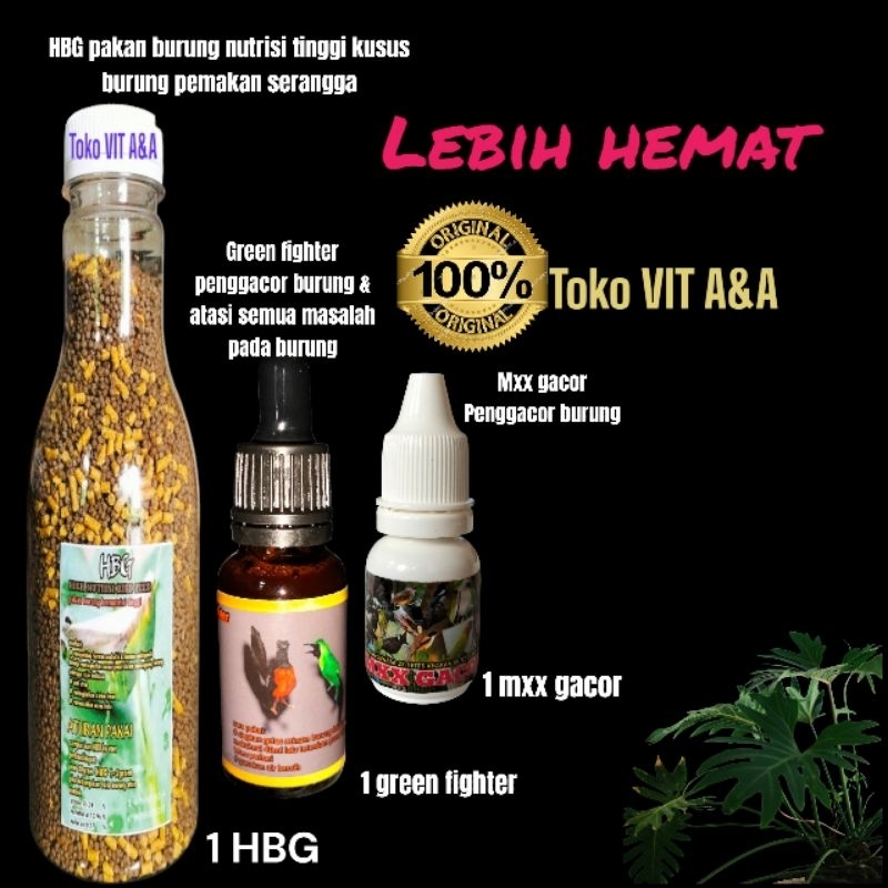 vitamin ampuh penggacor semua jenis burung green fighter + mxx gacor gratis HBG