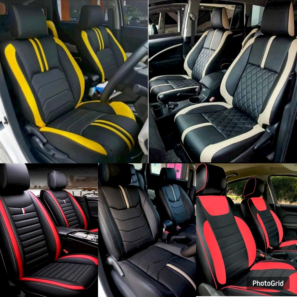 SARUNG JOK MOBIL BAHAN FERARI FULLSET - GRAND LIVINA / LIVINA X GEAR