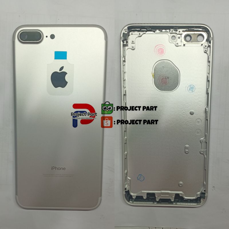 BACK COVER IPHONE 7 PLUS SILVER PREMIUM