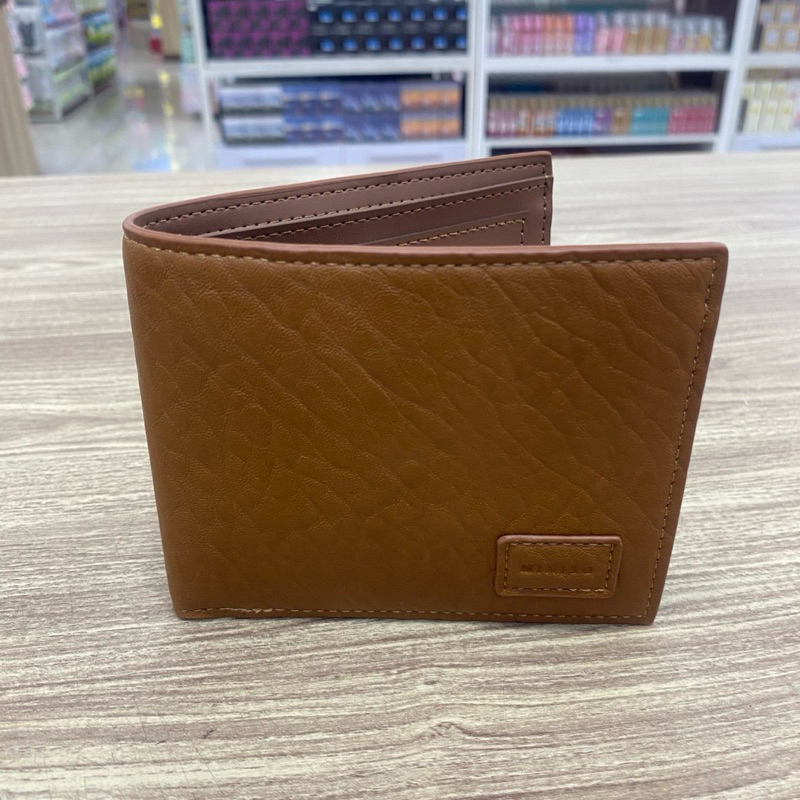 Miniso Men’s Elephant Pattern Wallet Brown / Dompet lipat pria