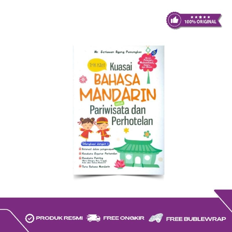 Buku kuasai bahasa mandarin untuk pariwisata dan perhotelan