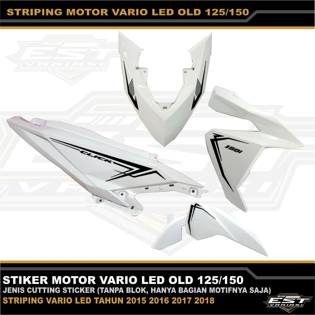 STRIPING MOTOR VARIO LED OLD 125/150 CUTTING STICKER VARIO LED TAHUN 2015 2016 2017 2018 VL-C1