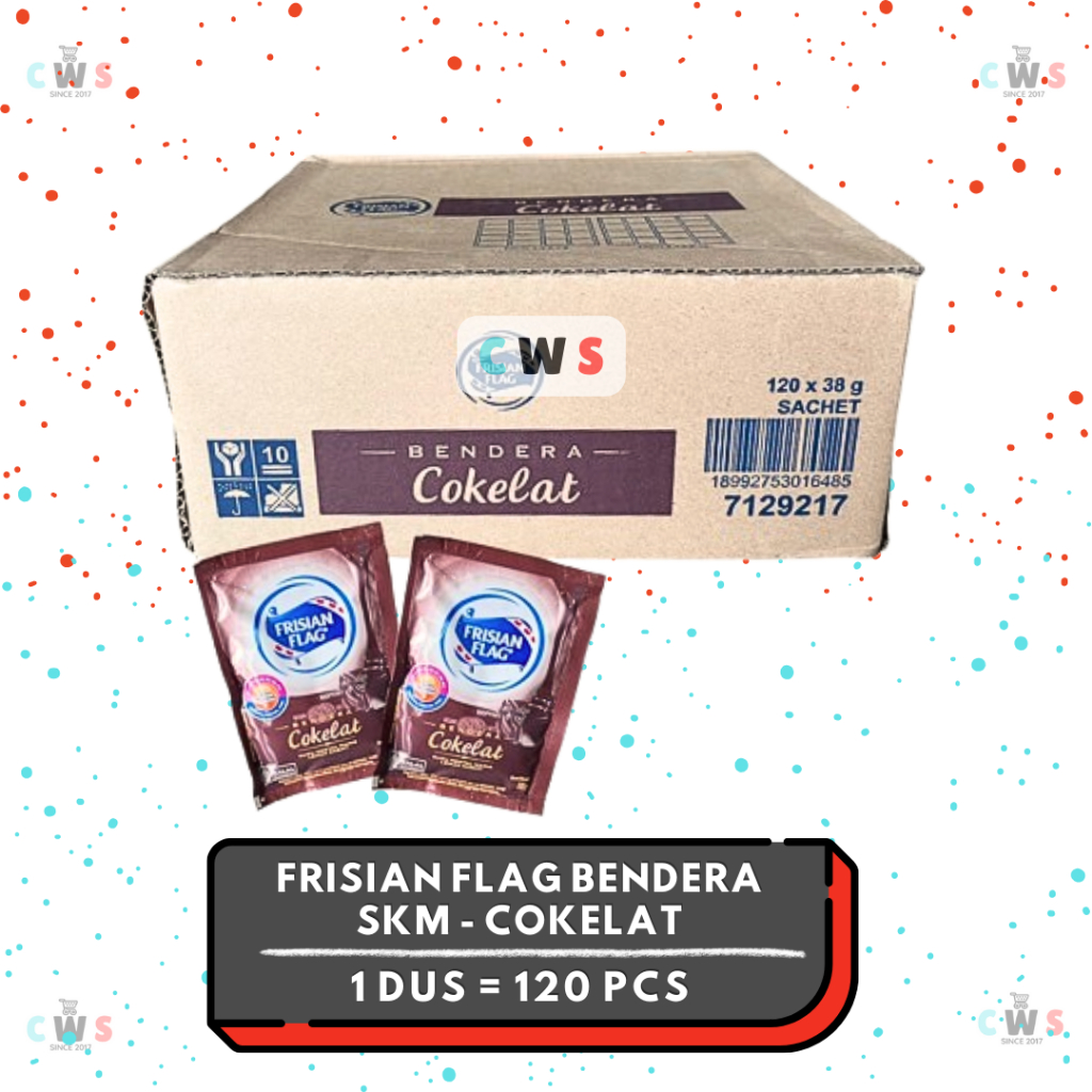 

FRISIAN FLAG Bendera Susu Kental Manis Putih Cokelat Sachet - 1 Dus / 20 Pak / 120 Pcs