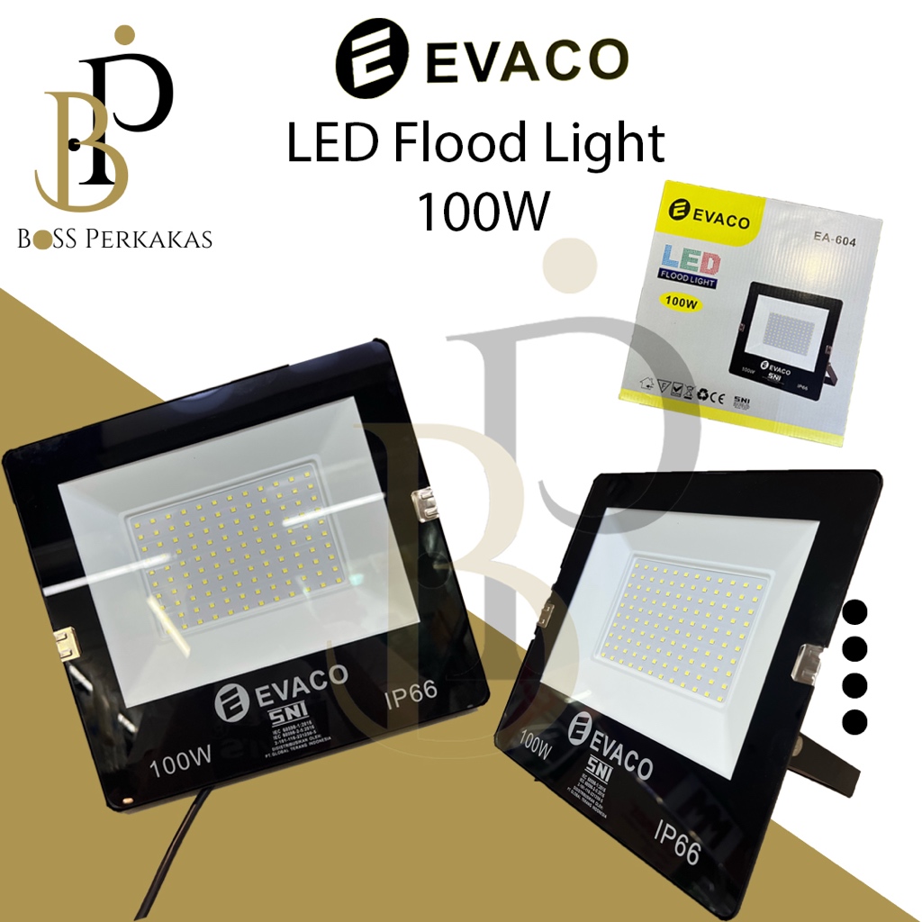 Lampu Sorot 100W Evaco / LED Floodlight 100w Evaco