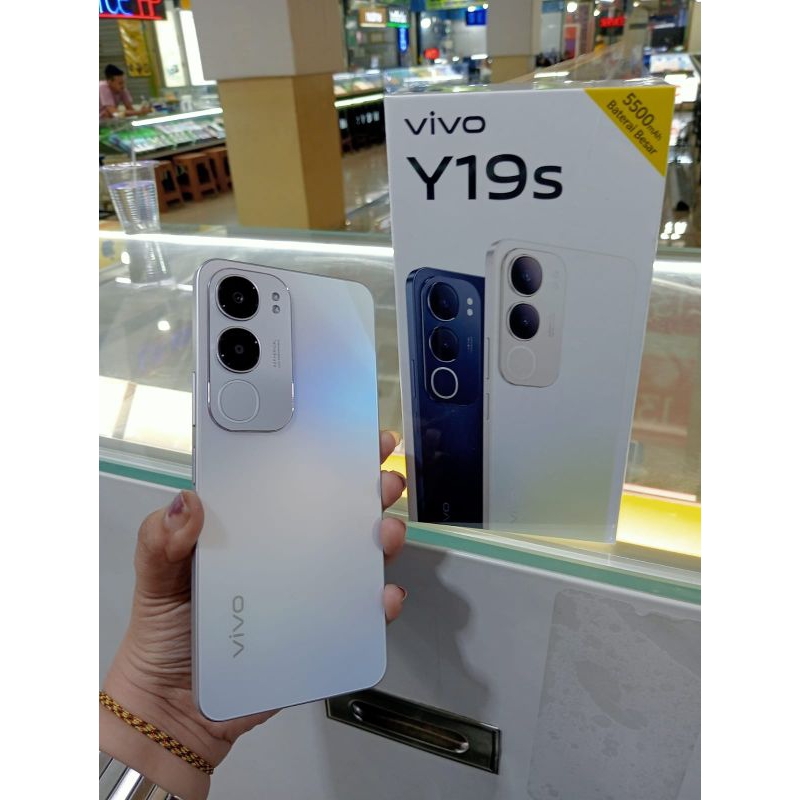 HANDPHONE VIVO Y19S RAM 4/64 IP64 BATERAI 5500mAh+15W FlashCharge Garansi Resmi