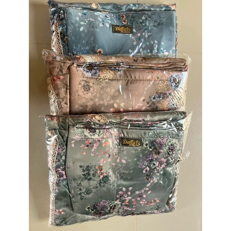 MUKENA MOTIF BUNGA KATUN SEMI SUTRA MURAH