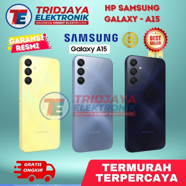 Hp samsung Galaxy A15 Ram 8/128 GB Terbaru garansi resmi