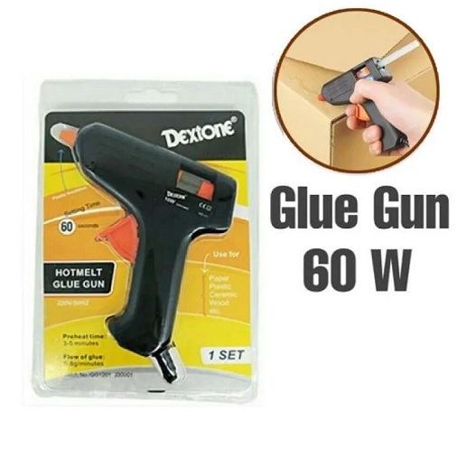 Alat Tembak Lem Lilin 60W / Glue Gun Besar Dextone Lem Tembak Hotmelt Besar 60 Watt Kualitas Bagus