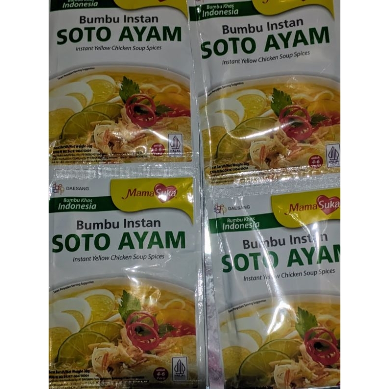 

BUMBU MAMASUKA ST AYAM 20GRAM × 10 SACHET ( 1 RENCENG)