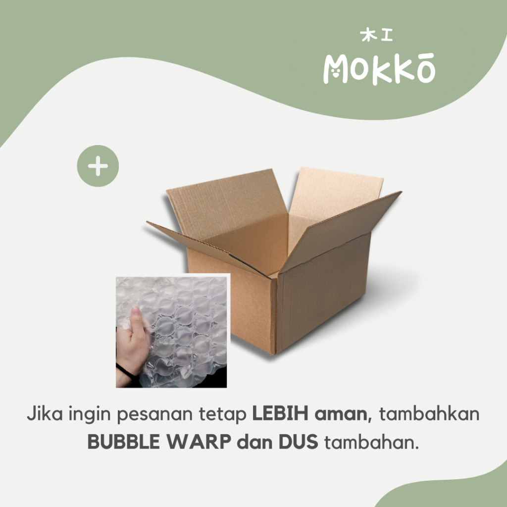 

MOKKO - SAFETY Bubble Keamanan Tambahan Extra Dus Dus Tambahan Extra Bubble Wrap Kardus Cardboard Keamanan Extra Bubble Wrap Kardus Packaging